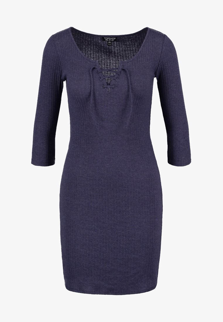 Topshop Shift dress - dark blue - (Pre-owned) - Zalando.ie Topshop Shift dress - dark blue - (Pre-owned) - Zalando.ie