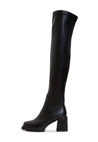 WITH BLOCK HEEL - Stivali con plateau - black