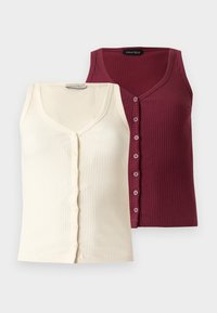 Non sélectionné, coconut milk/burgundy