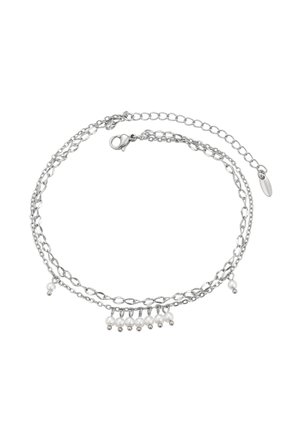 Brățară gleznă - silver -coloured white