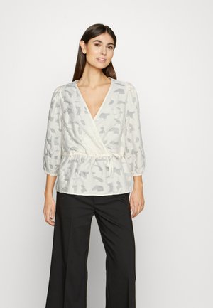 KARINA WRAP BLOUSE - Blusa - sand dollar