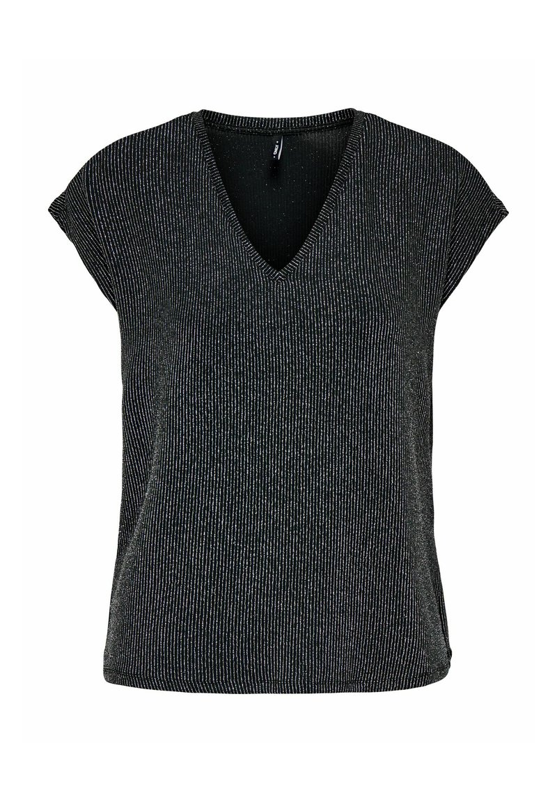 Only onlivy s/s glitter v-neck top cs jrs T-shirts pink yarrow