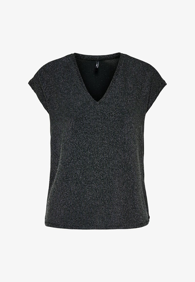 Only onlivy s/s glitter v-neck top cs jrs T-shirts pink yarrow Only onlivy s/s glitter v-neck top cs jrs T-shirts pink yarrow