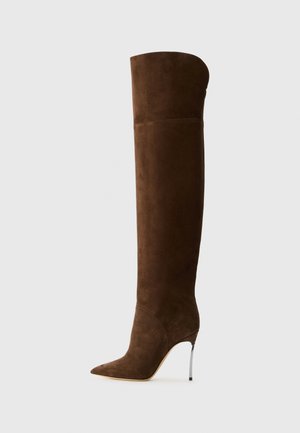 Casadei BLADE ZINCO - Augstpapēžu zābaki - brown