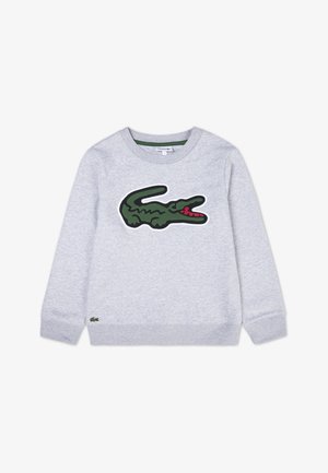 Lacoste APPLIQUE CREW UNISEX - Mikina - argent chine heather