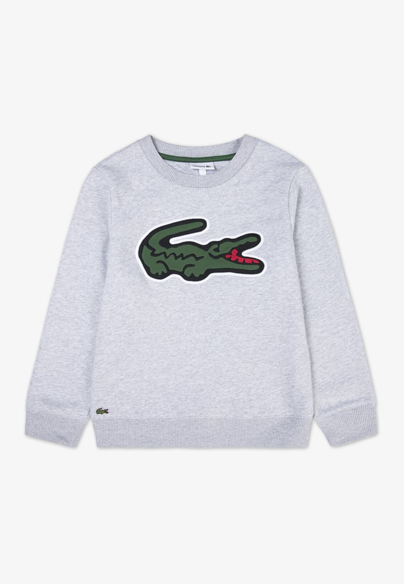 Lacoste APPLIQUE CREW - Sudadera - argent chine heather