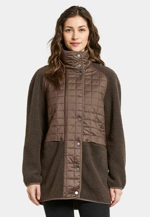 HAZEL - Fleecejas - mocha brown