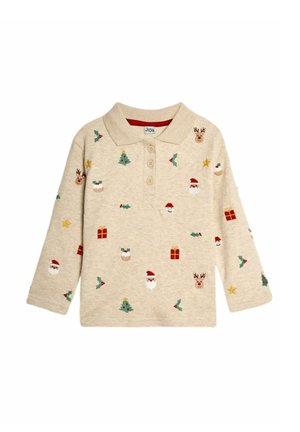 CHRISTMAS REGULAR FIT - Ilgarankovis viršutinės dalies drabužis - natural