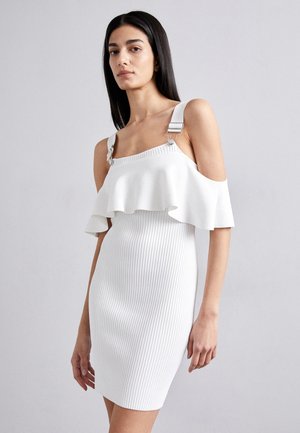 MOSCHINO JEANS DRESS - Pulóverruha - white