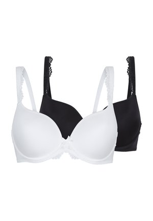 2-PACK DAILY - Soutien-gorge invisible - schwarz elfenbein