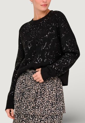 ONL ALTA LS SEQUIN  - Pullover - black