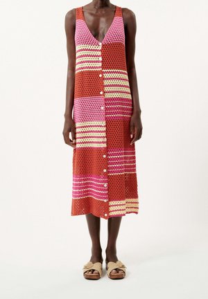 Gebreide jurk - dark red