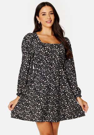 BALLOON SLEEVE DRESS - Jurk - black