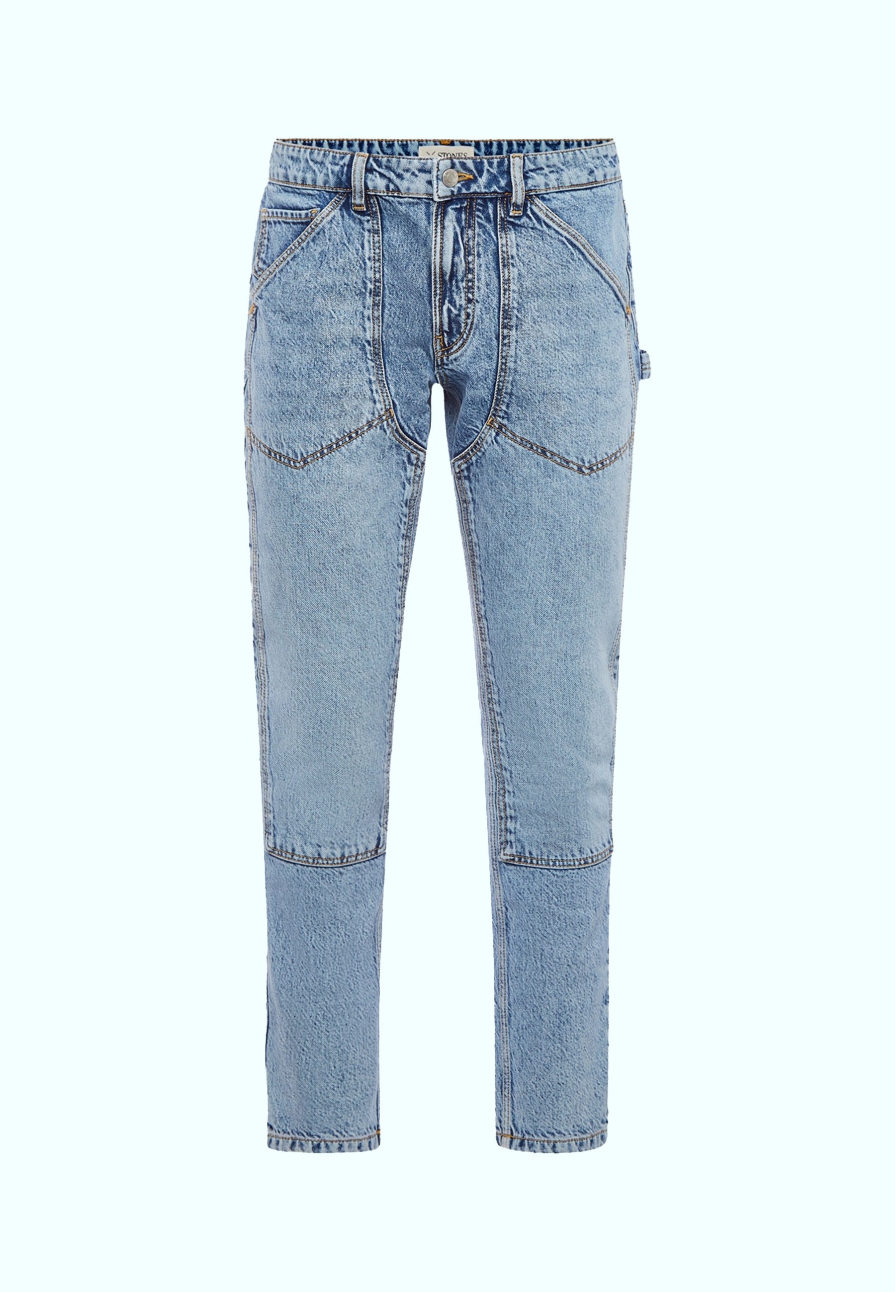 Stones PITT - Jeans Straight Leg - used stonewashed/stone-blue denim -  Zalando.de