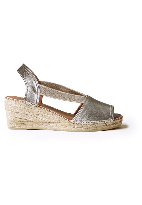 Toni pons Sandali con zeppa in esparto Tura-RC Argento | Dressinn Toni pons Sandali con zeppa in esparto Tura-RC Argento | Dressinn