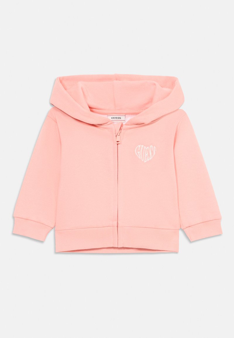 Guess HOODED WITH ZIP - Sweatjacke - peach sunrise