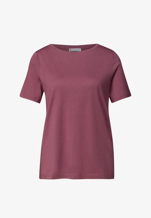 Street One, BASIC T-SHIRT WITH CREW NECK IN A SOLID COLOR - Camiseta básica - dark clouded blush