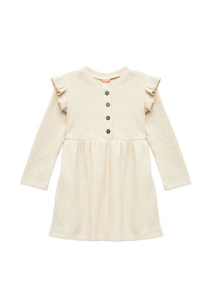 LONG SLEEVE - Stickad klänning - beige