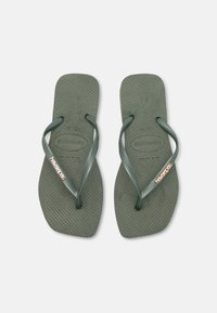 Havaianas - SQUARE LOGO METALLIC - Bade-Zehentrenner - olive green Thumbnail-Bild 1