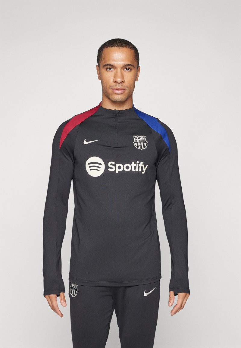 Nike Performance - FC BARCELONA M NK DF STRK DRILL TOP K - Langærmet T-shirt - black/noble red/orewood brown, Forstør