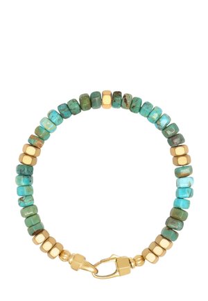HEXAGON BEADED BRACELET WITH TURQUOISE - Armband - turquoise