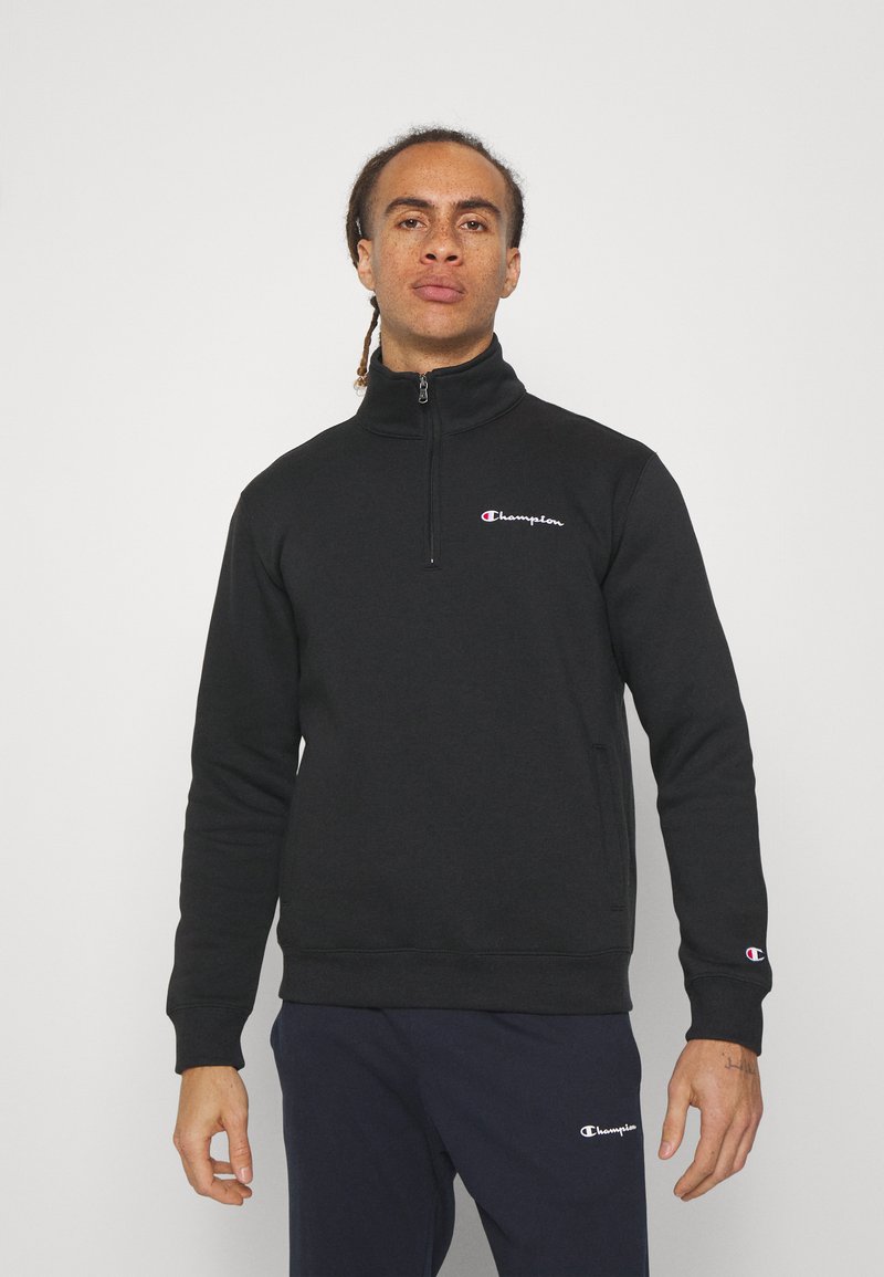 Champion CLASSIC HALF ZIP Sweatshirt black Zalando.co.uk