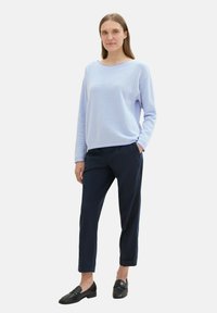 TOM TAILOR Pulóver - blue bubble knit structure