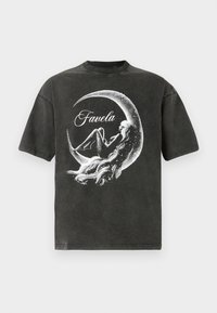 MOON GIRL  - Triko s potiskem - black washed