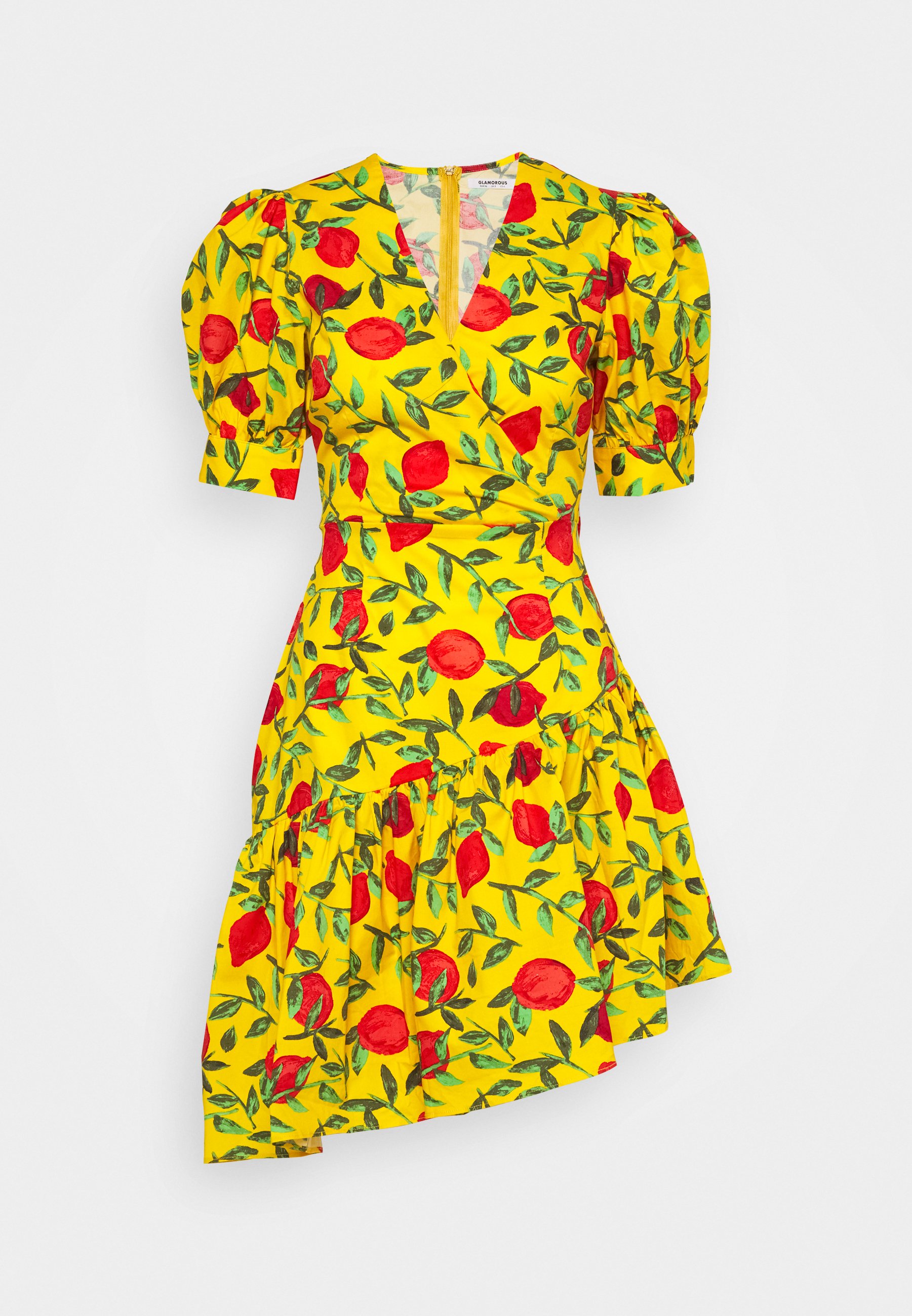 yellow wrap dress uk