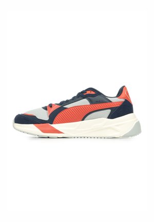 Sneakers laag - light gray red fire navy