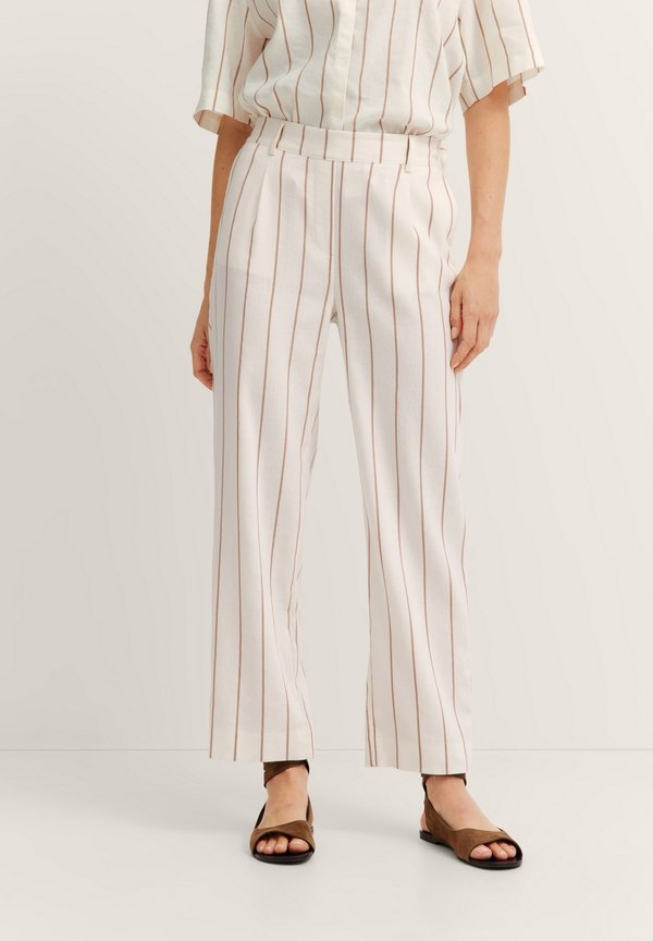 PLEAT - Stoffhose - taupe