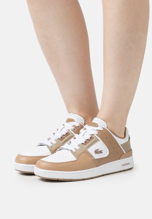 Lacoste COURT CAGE  - Sneaker low - white/brown