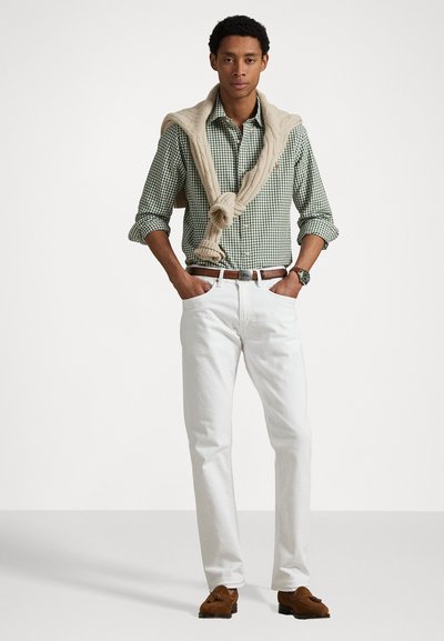 Polo Ralph Lauren CUSTOM FIT GINGHAM OXFORD SHIRT - Overhemd - shamrock/white