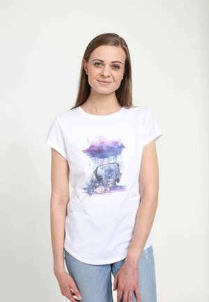 DISNEY WINNIE THE POOH WATERCOLOR EEYORE - T-shirt imprimé - white