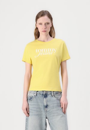 SLIM ESSENTIAL LOGO TEE - Camiseta estampada - yellow dahlia