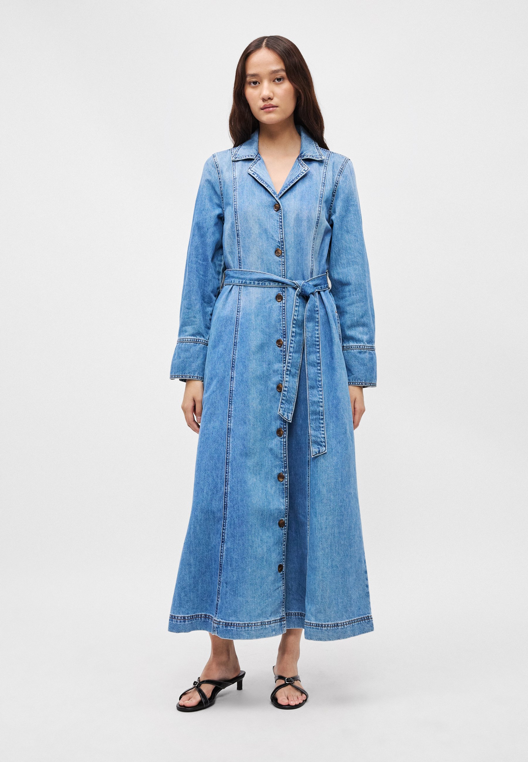 Lauren Ralph Lauren BELTED DENIM SHIRTDRESS - Denim dress - odwin