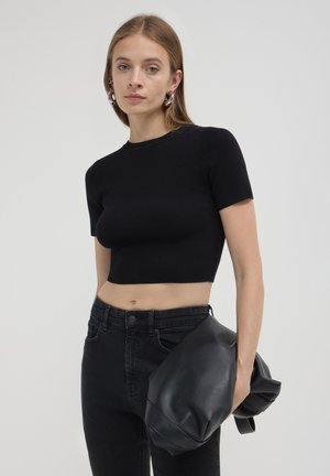 Calliope TINTA UNITA  - T-shirt basic - nero