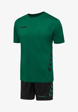 DUO SET - Sports shorts - evergreen/black