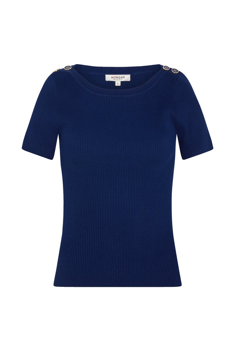 Morgan MORGAN MORGAN JUMPER BOAT NECK AND BUTTONS - T-Shirt basic ...