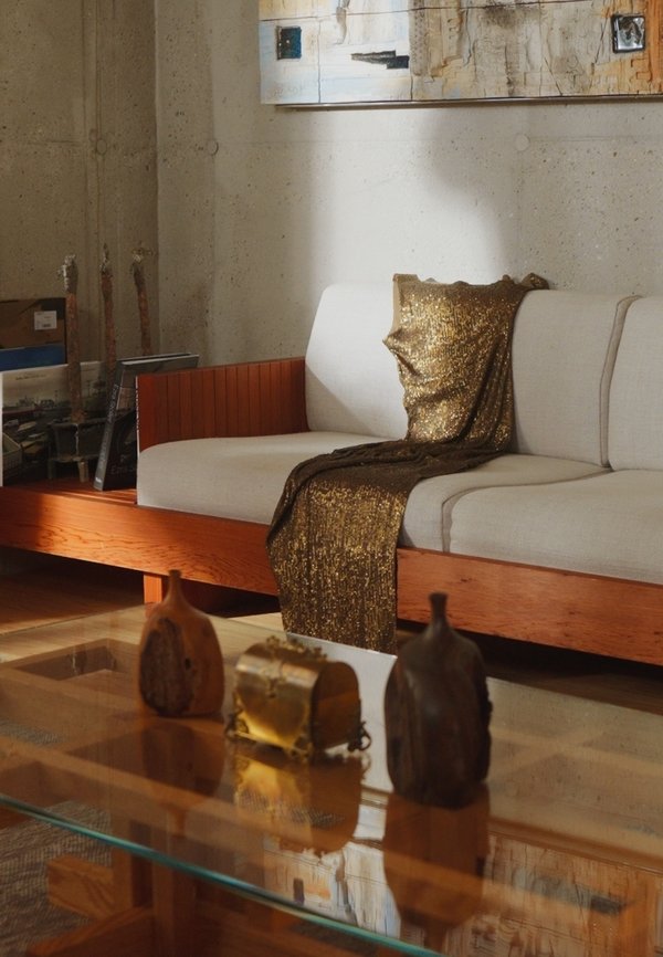 DROP SHOULDER FITTED GOWN SIDE SLIT - Occasion wear - bronze4