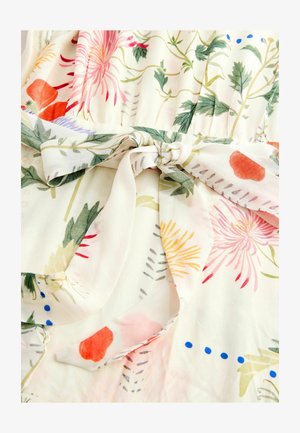 Next FLUTTER SLEEVE TIE WAIST - Maxi-jurk - kew collection white & purple floral