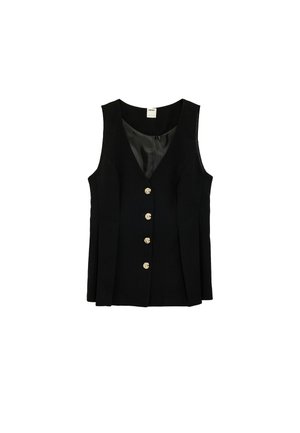 Koton, V NECK VEST . - Bodywarmer - black
