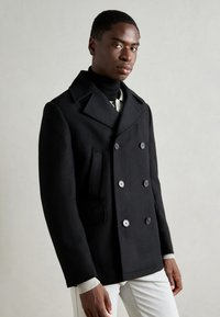 Isaac Dewhirst NEW SHORT PEACOAT SIDE ENTRY - Übergangsjacke - black