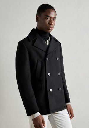Isaac Dewhirst NEW SHORT PEACOAT SIDE ENTRY - Chaqueta de entretiempo - black