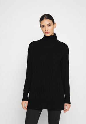 CLASSIC LONG SLEEVE SWEATER - Pullover - black