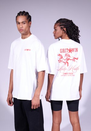 UNISEX - Print T-shirt - white