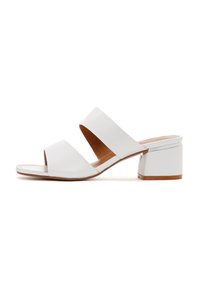 Mules de tacón - white