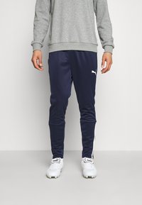 Puma - TEAMLIGA TRAINING PANTS - Tracksuit bottoms - peacoat/white Thumbnail Image 1