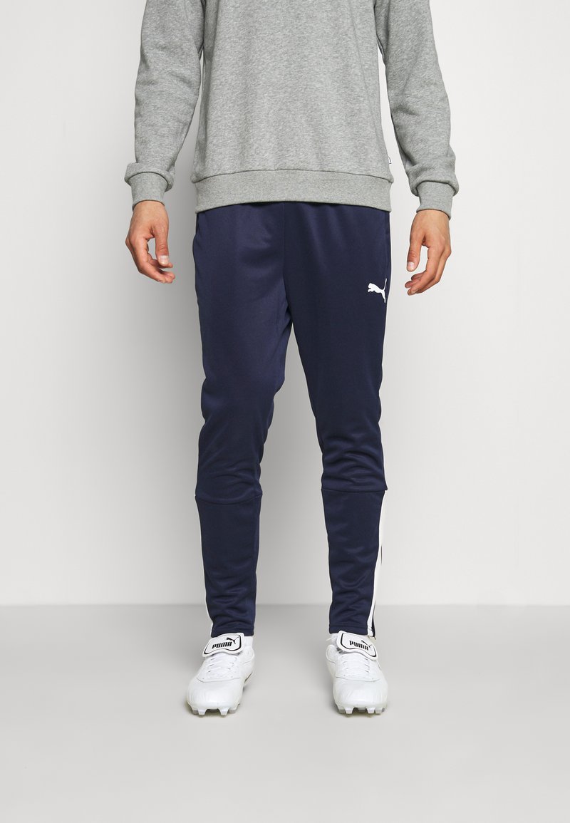 Puma - TEAMLIGA TRAINING PANTS - Tracksuit bottoms - peacoat/white, Enlarge