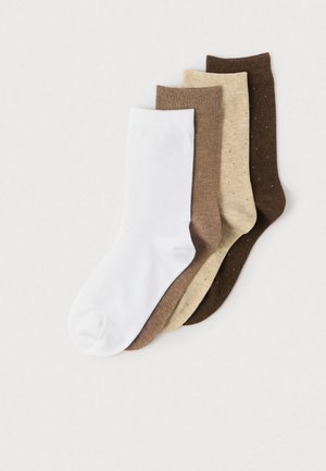 SOCK MINI DOTS 4 PACK - Strømper - beige melange